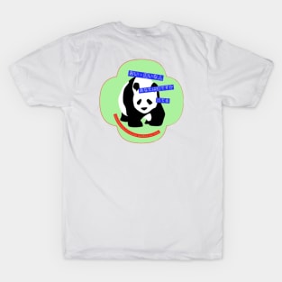 Panda Outta Fun (Green) By Abby Anime(c) T-Shirt